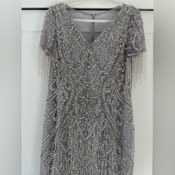 Custom beaded gown - Picture 6 of 10